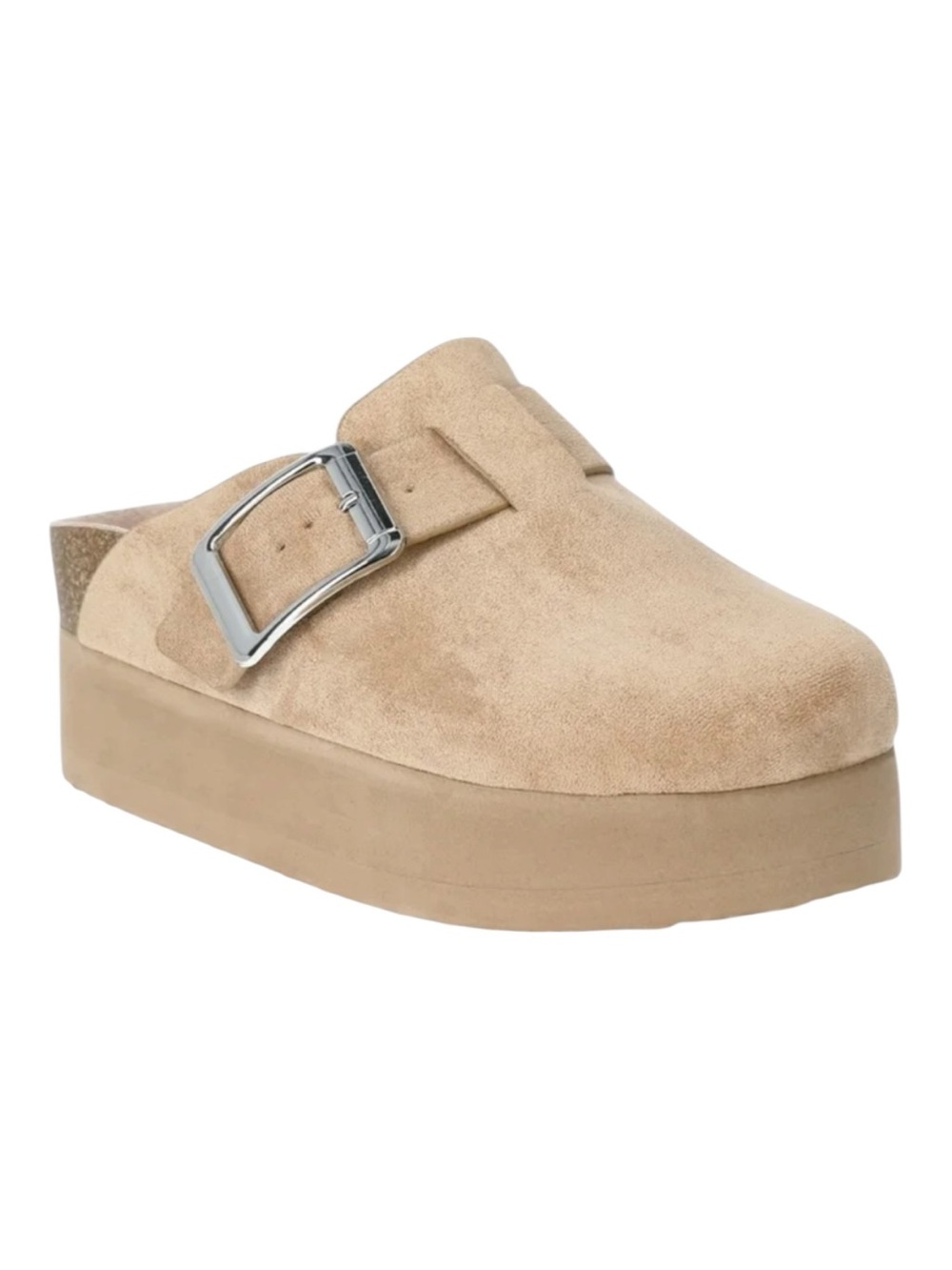 Madden NYC Women's Buckle Platform Slip On Clogs EUC size 8